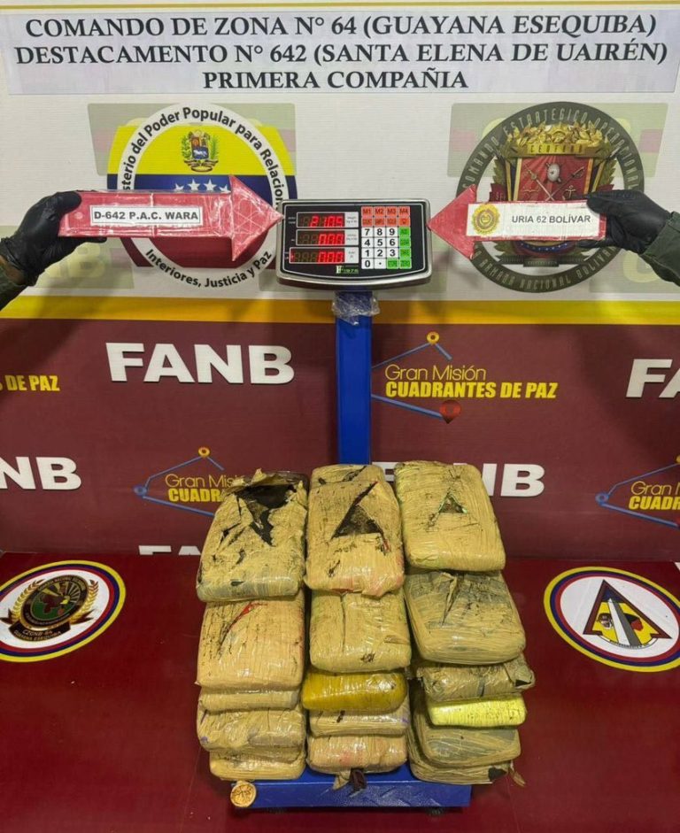 Detenidos padre e hijos con droga en Santa Elena de Uairén