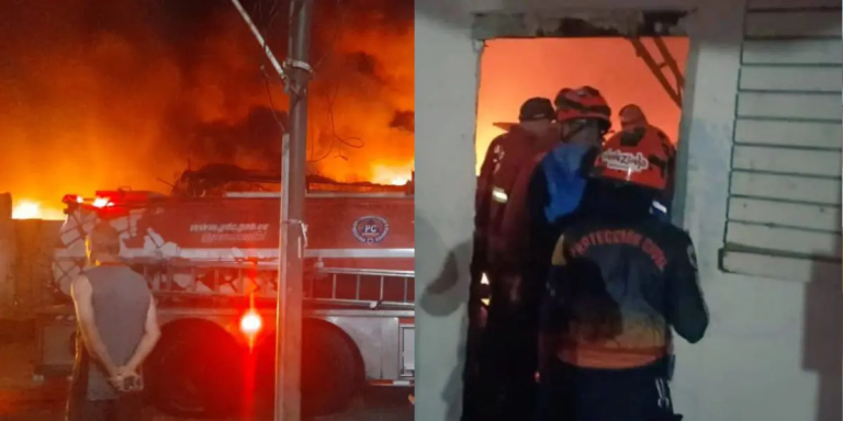 Incendio consume tres galpones en Catia 