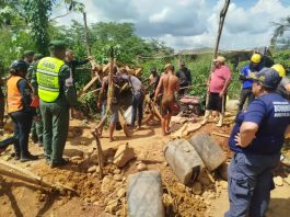 Atrapados tres mineros por derrumbe otra vez en mina 4 Esquinas de El Callao