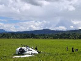 Se estrella helicóptero en Canaima