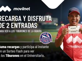 “Recarga y Disfruta” de un partido de los Tiburones con Movilnet
