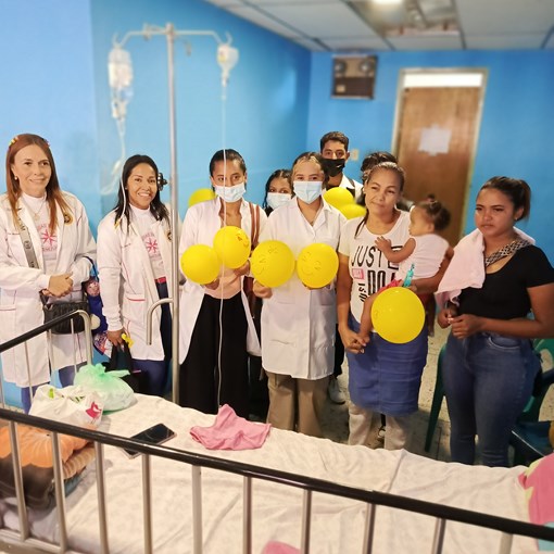 UDO Bolívar llevó esperanza y alegría a pediatría del Hospital Héctor Nouel