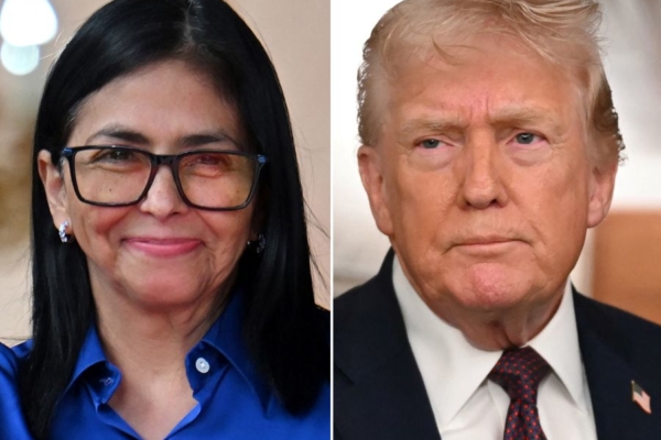 Delcy y Trump entablan «larga conversación»