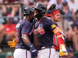 Acuña se hizo sentir en la paliza de Atlanta